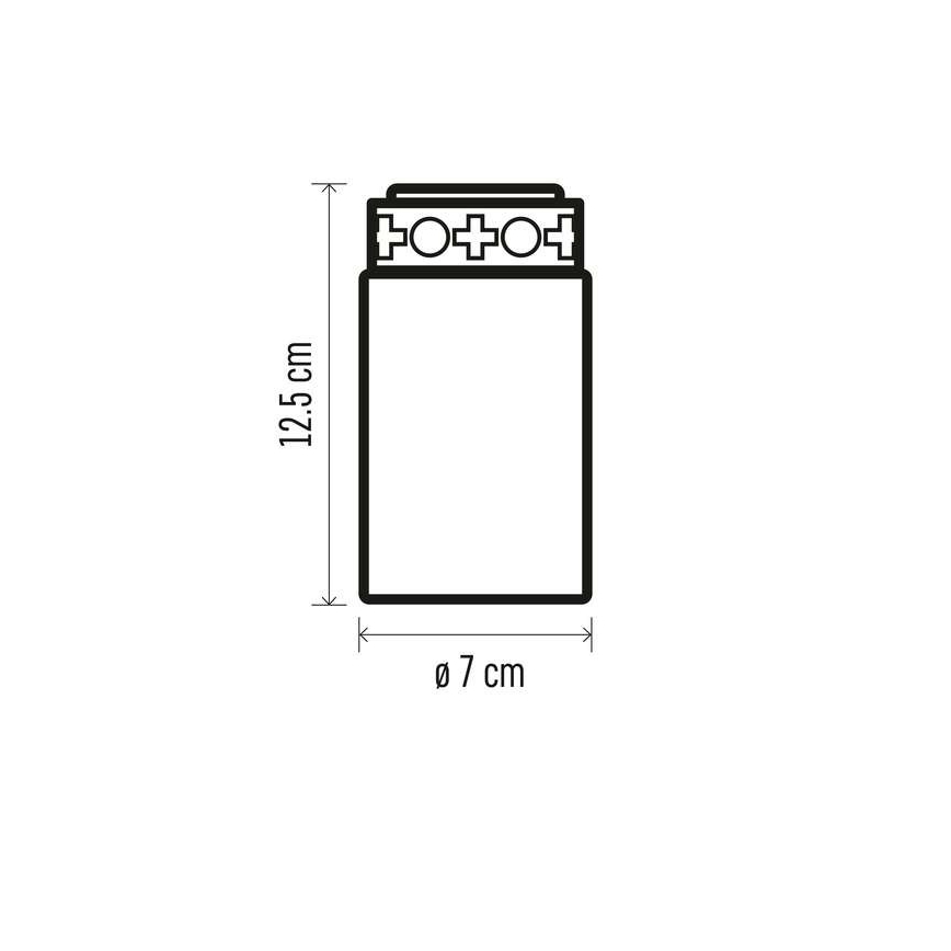 Décoration d'extérieur 1xLED/2xC IP44 rouge