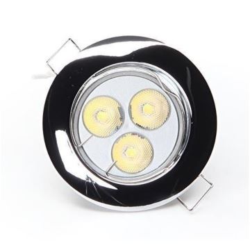 Deko-Light 120018 - Inbouwverlichting RUND 1xGU5,3-MR16/35W/12V glanzend chroom