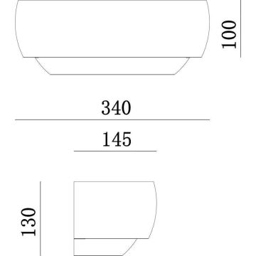 Deko-Light 341206 - Applique murale TWYNNDA 1xE14/40W/230V blanc