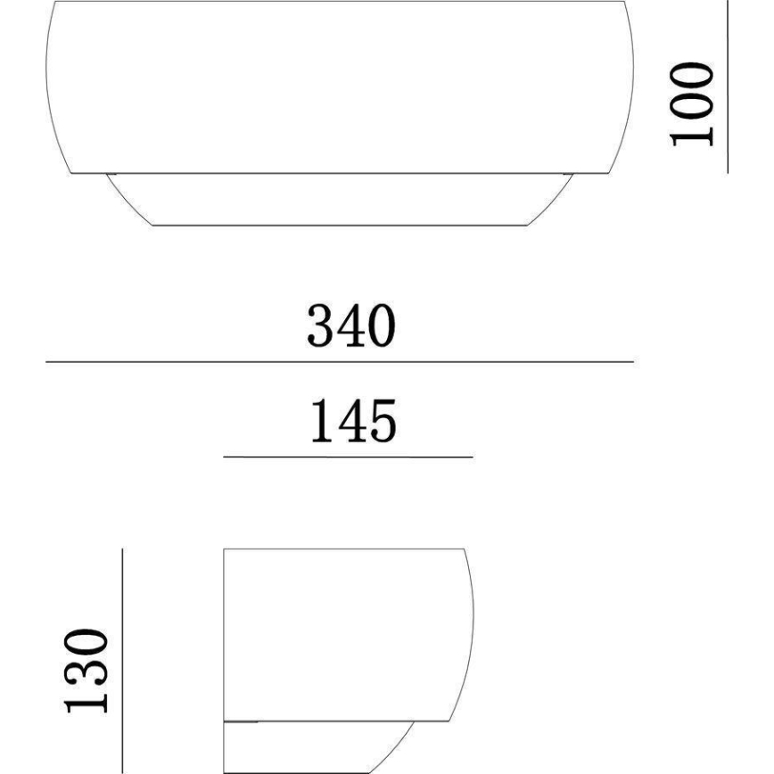 Deko-Light 341206 - Applique murale TWYNNDA 1xE14/40W/230V blanc