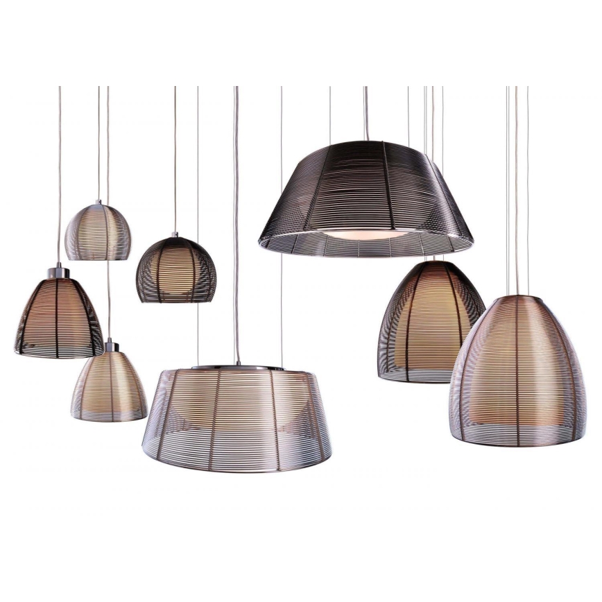 Deko-Light 342031 - Hanglamp aan een koord FILO 3xE27/60W/230V diameter 39 cm zilver