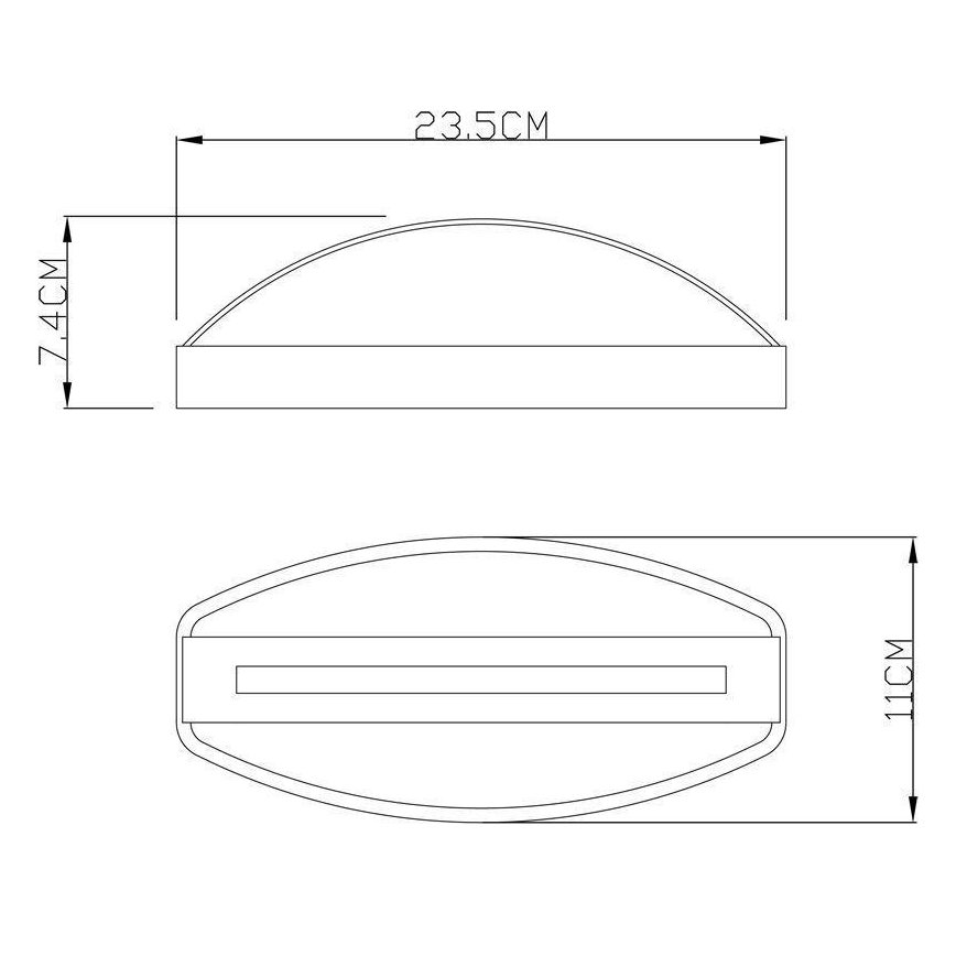 Deko-Light 731093 - Applique murale extérieure ERIDANI LED/13W/230V IP44 anthracite