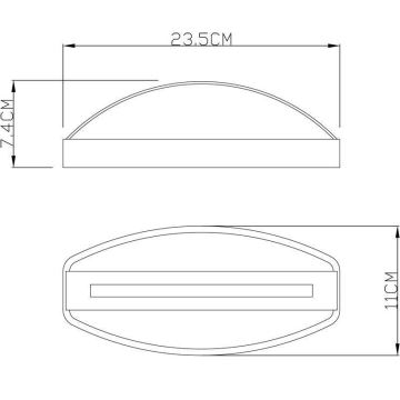 Deko-Light 731093 - LED Wandlamp voor buiten ERIDANI LED/13W/230V IP44 antraciet