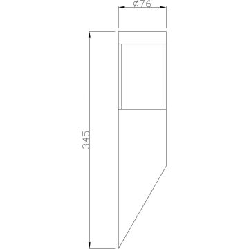 Deko-Light 731106 - Applique murale extérieure PORRIMA 1xGU10/5W/230V IP44 chrome