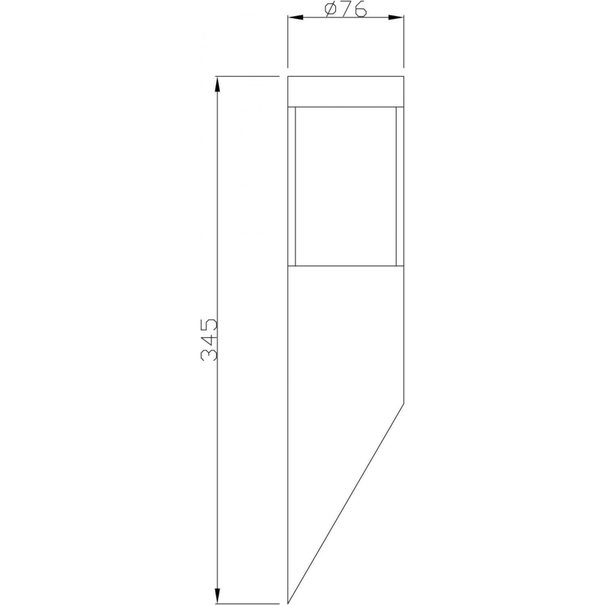 Deko-Light 731106 - Applique murale extérieure PORRIMA 1xGU10/5W/230V IP44 chrome