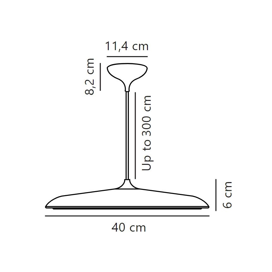 DFTP by Nordlux - Dimbare LED hanglamp aan een koord ARTIST LED/24W/230V diameter 40 cm koper