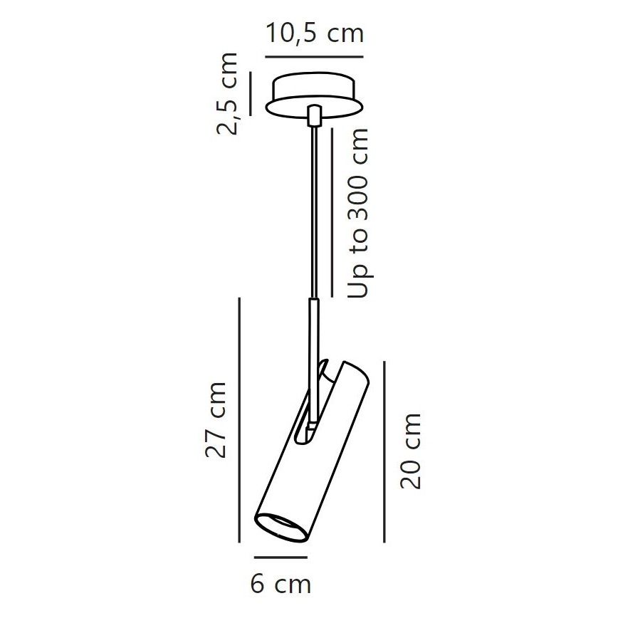 DFTP by Nordlux - Hanglamp aan een koord MIB 1xGU10/8W/230V wit