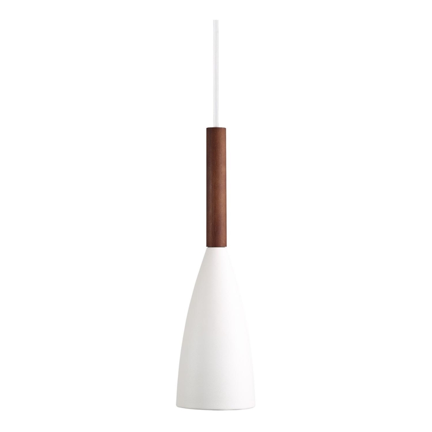 DFTP by Nordlux - Hanglamp aan een koord PURE 1xE27/40W/230V diameter 10 cm wit/walnoot