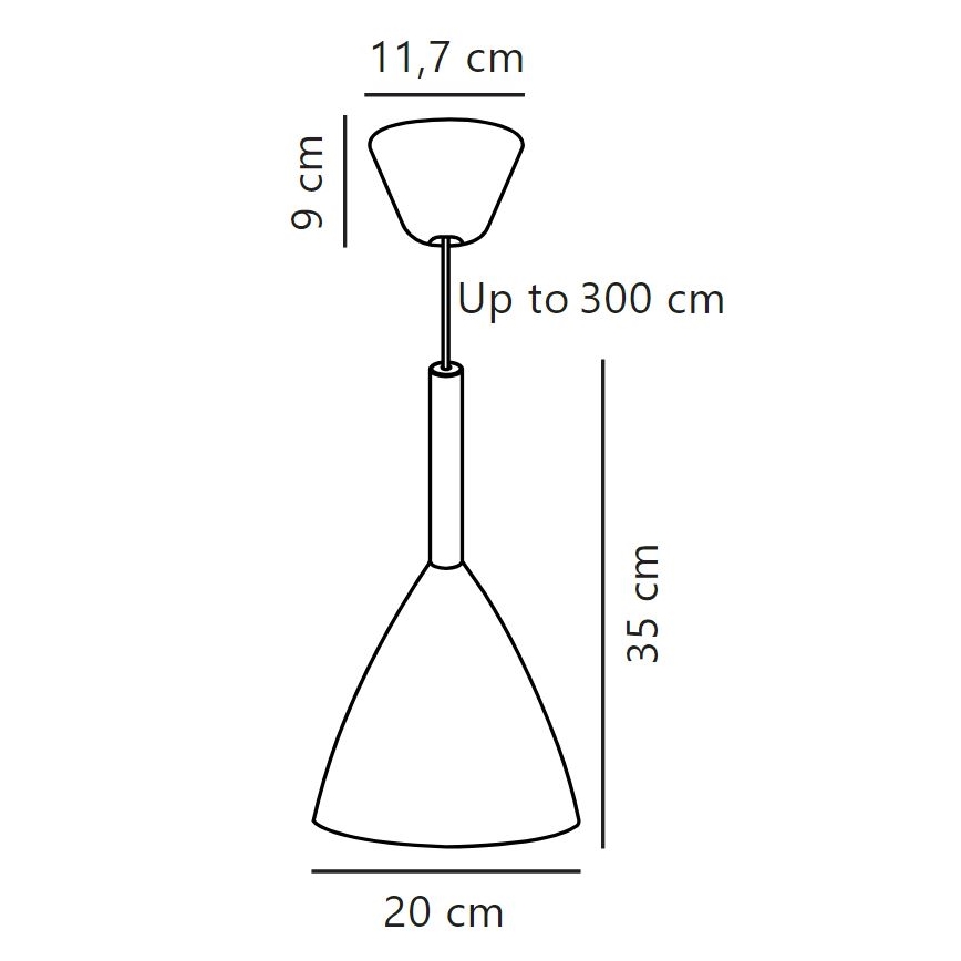 DFTP by Nordlux - Hanglamp aan een koord PURE 1xE27/40W/230V diameter 20 cm wit/essehout