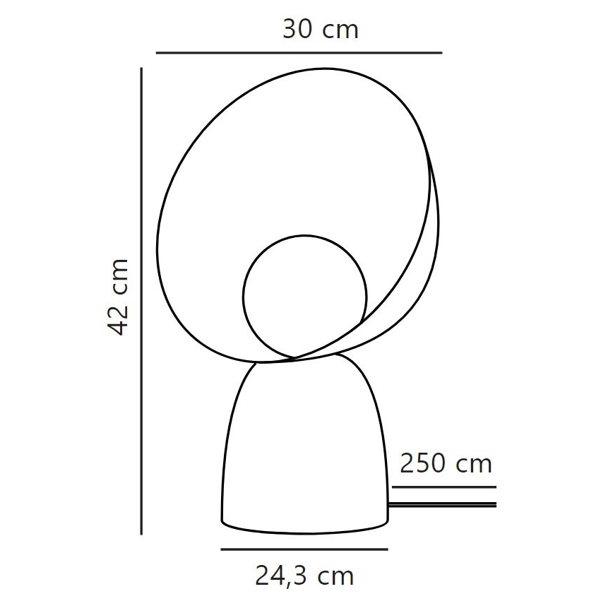 DFTP by Nordlux - Lampe de table HELLO 1xE14/25W/230V gris