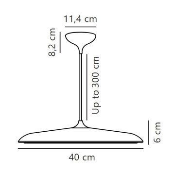 DFTP by Nordlux - Suspension filaire à intensité variable ARTIST LED/24W/230V d. 40 cm cuivre