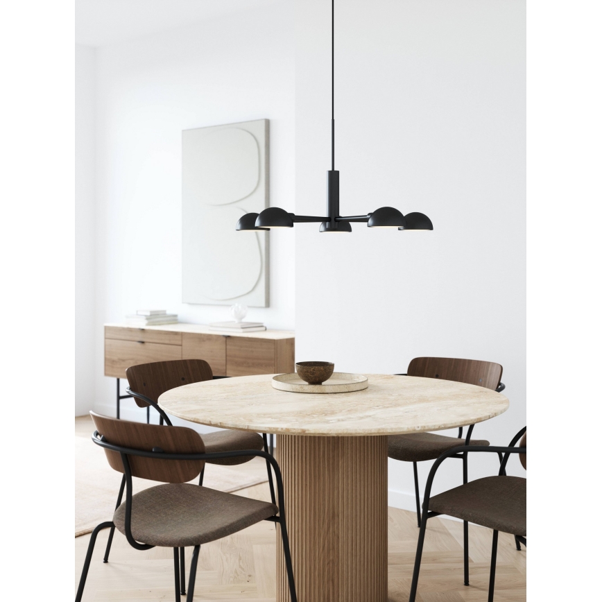 DFTP by Nordlux - Suspension filaire NOMI 5xE14/8W/230V noir