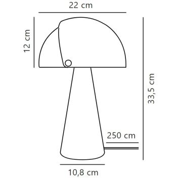 DFTP by Nordlux - Tafellamp ALIGN 1xE27/25W/230V zwart