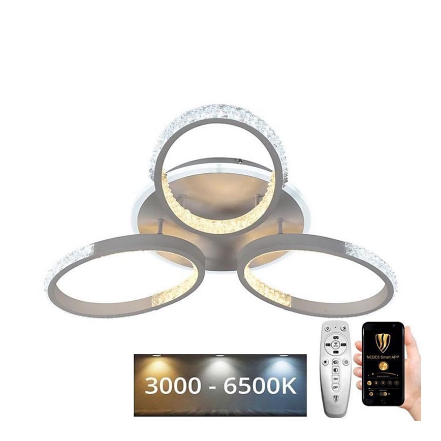 Dimbare LED bevestigde hanglamp LED/70W/230V 3000-6500K + afstandsbediening