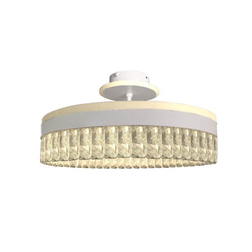 LED Dimbaar kristal Bevestide hanglamp LED/75W/230V 3000-6500K wit + afstandsbediening