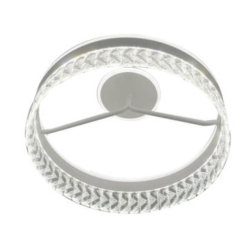 LED Dimbaar kristal Bevestide hanglamp LED/75W/230V 3000-6500K wit + afstandsbediening