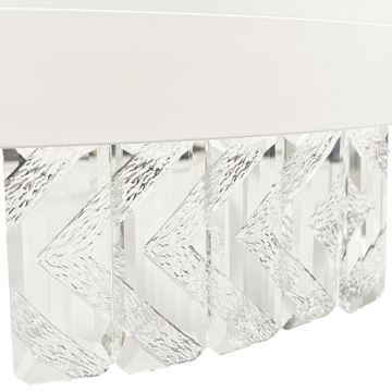 LED Dimbaar kristal Bevestide hanglamp LED/75W/230V 3000-6500K wit + afstandsbediening