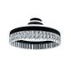 LED Dimbaar kristal Bevestide hanglamp LED/75W/230V 3000-6500K zwart + afstandsbediening