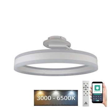 Dimbare LED bevestigde hanglamp LED/86W/230V 3000-6500K wit + afstandsbediening