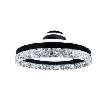 Dimbare LED bevestigde hanglamp LED/86W/230V 3000-6500K zwart + afstandsbediening