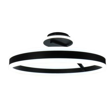 Dimbare LED bevestigde hanglamp LED/86W/230V 3000-6500K zwart + afstandsbediening