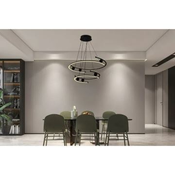 Dimbare LED hanglamp aan een koord LED/170W/230V 3000-6500K + afstandsbediening