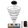 Dimbare LED hanglamp aan een koord LED/365W/230V 3000-6500K + afstandsbediening