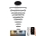 Dimbare LED hanglamp aan een koord LED/385W/230V 3000-6500K + afstandsbediening