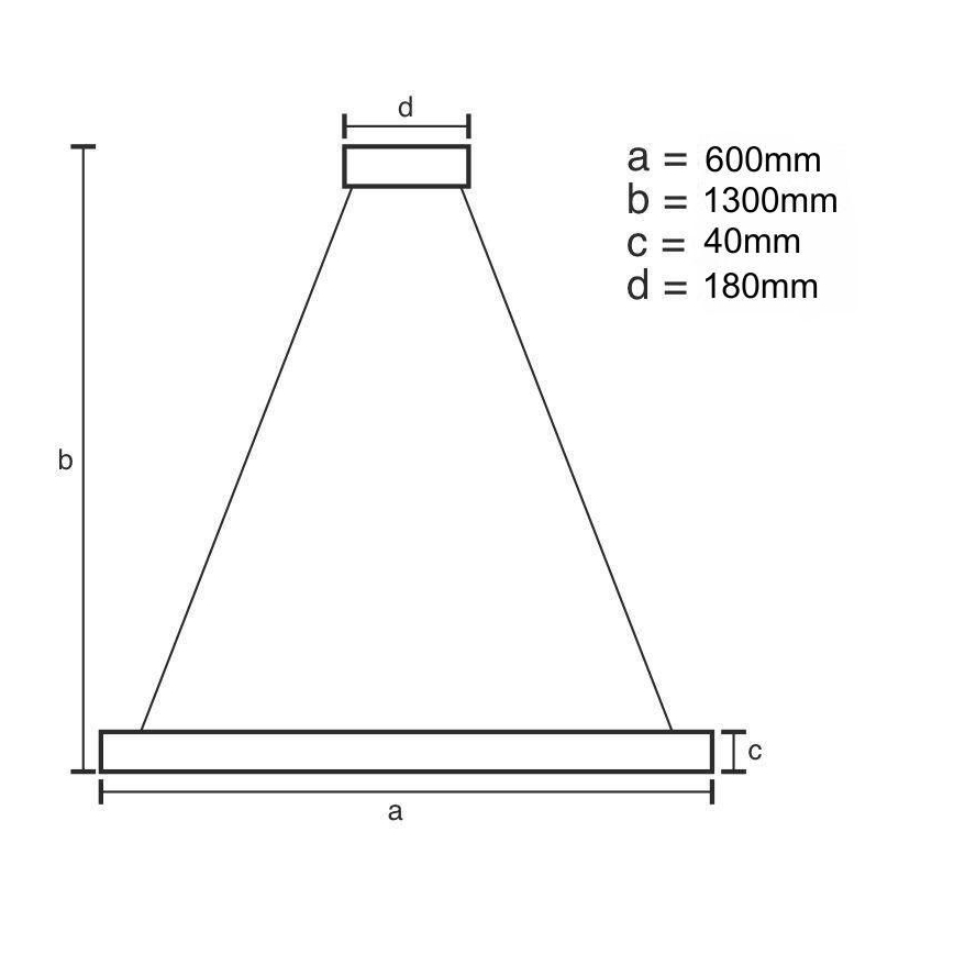 Dimbare LED hanglamp aan een koord LED/40W/230V 3000-6500K goud + afstandsbediening