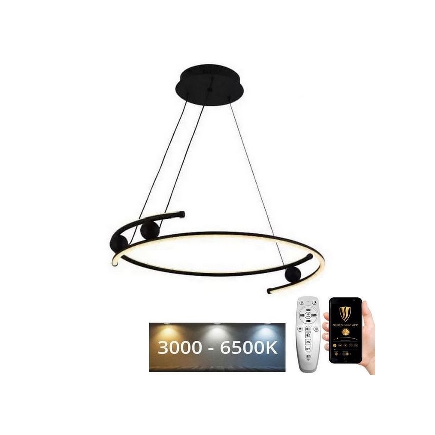 Dimbare LED hanglamp aan een koord LED/50W/230V 3000-6500K + afstandsbediening