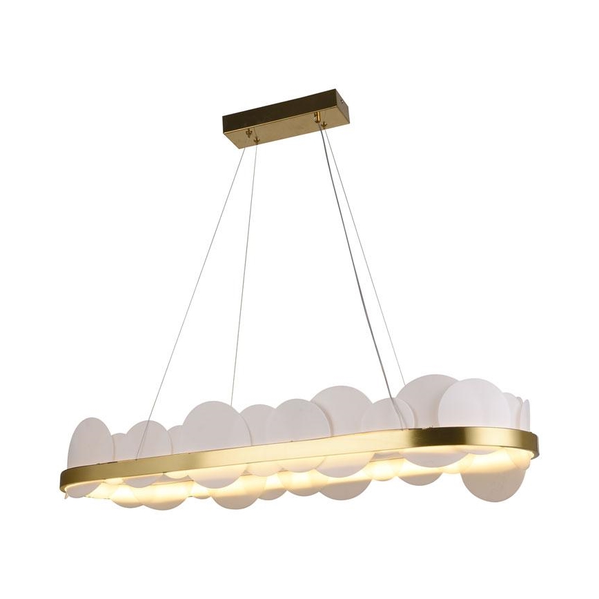 Dimbare LED hanglamp aan een koord LED/50W/230V 3000-6500K goud + afstandsbediening