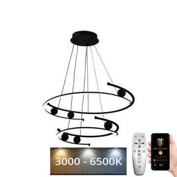 Dimbare LED hanglamp aan een koord LED/80W/230V 3000-6500K + afstandsbediening