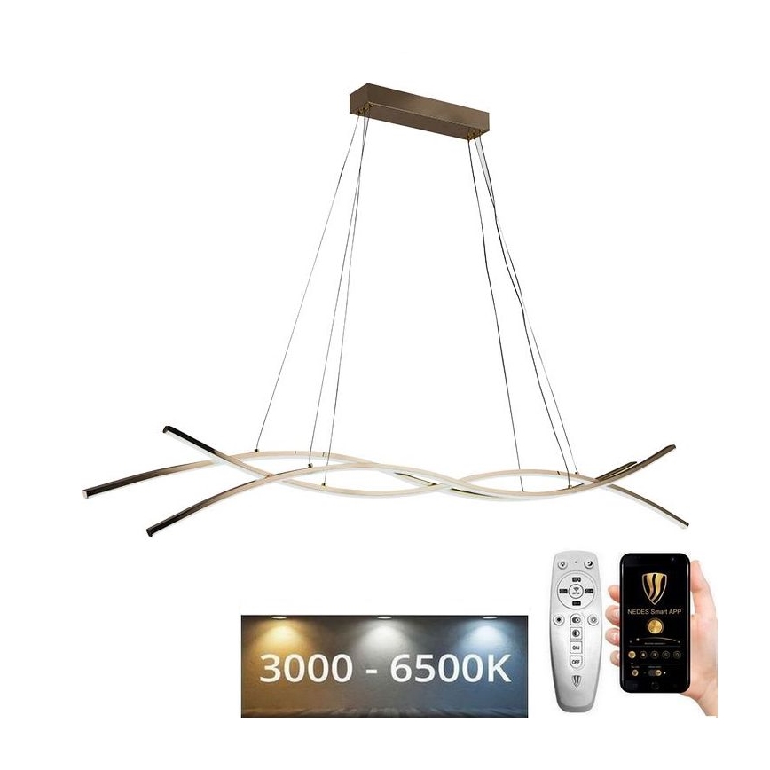 Dimbare LED hanglamp aan een koord LED/80W/230V 3000-6500K + afstandsbediening