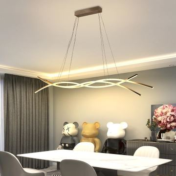 Dimbare LED hanglamp aan een koord LED/80W/230V 3000-6500K + afstandsbediening