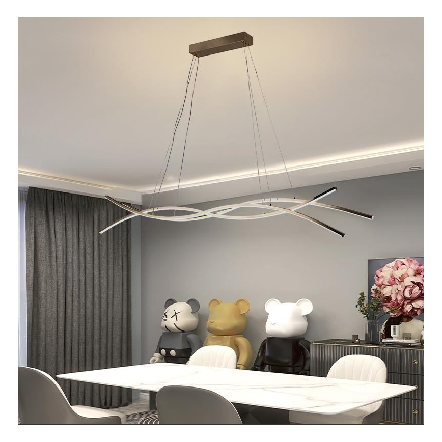 Dimbare LED hanglamp aan een koord LED/80W/230V 3000-6500K + afstandsbediening