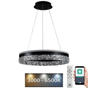 Dimbare LED hanglamp aan een koord LED/80W/230V 3000-6500K zwart + afstandsbediening