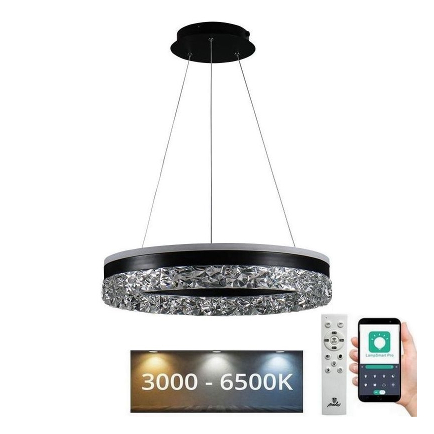 Dimbare LED hanglamp aan een koord LED/80W/230V 3000-6500K zwart + afstandsbediening