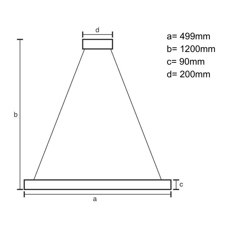 Dimbare LED hanglamp aan een koord LED/80W/230V 3000-6500K zwart + afstandsbediening