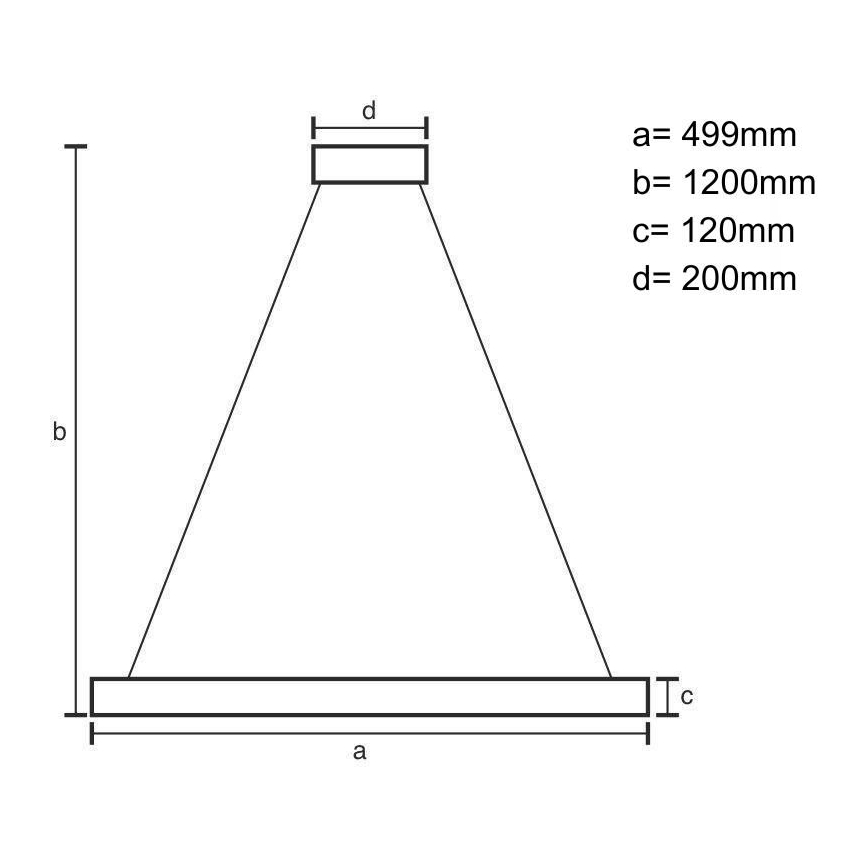 LED Dimbaar kristal Hanglamp aan een touw LED/90W/230V 3000-6500K zwart + afstandsbediening