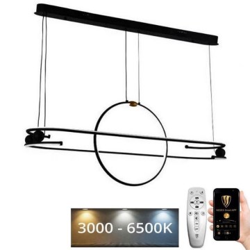 Dimbare LED hanglamp aan een koord LED/95W/230V 3000-6500K + afstandsbediening