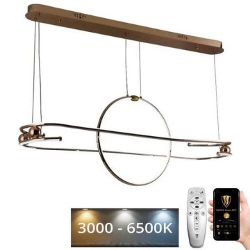 Dimbare LED hanglamp aan een koord LED/95W/230V 3000-6500K + afstandsbediening