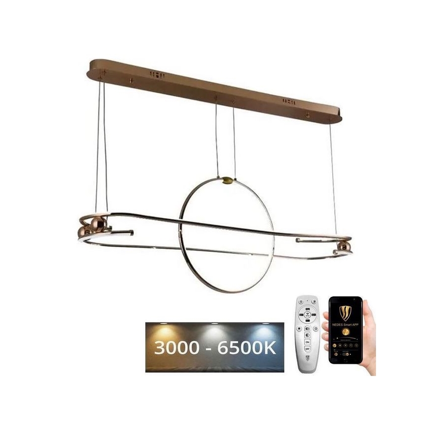 Dimbare LED hanglamp aan een koord LED/95W/230V 3000-6500K + afstandsbediening