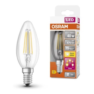 Dimbare LED Lamp VINTAGE B35 E14/4W/230V 2700K - Osram