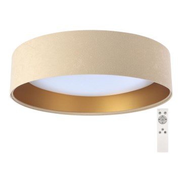 Dimbare LED Plafond Lamp SMART GALAXY LED/24W/230V beige/goud + afstandsbediening