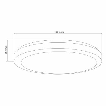 LED Dimbare badkamer plafondverlichting MARIAN LED/72W/230V 3000-6000K IP44 + afstandsbediening