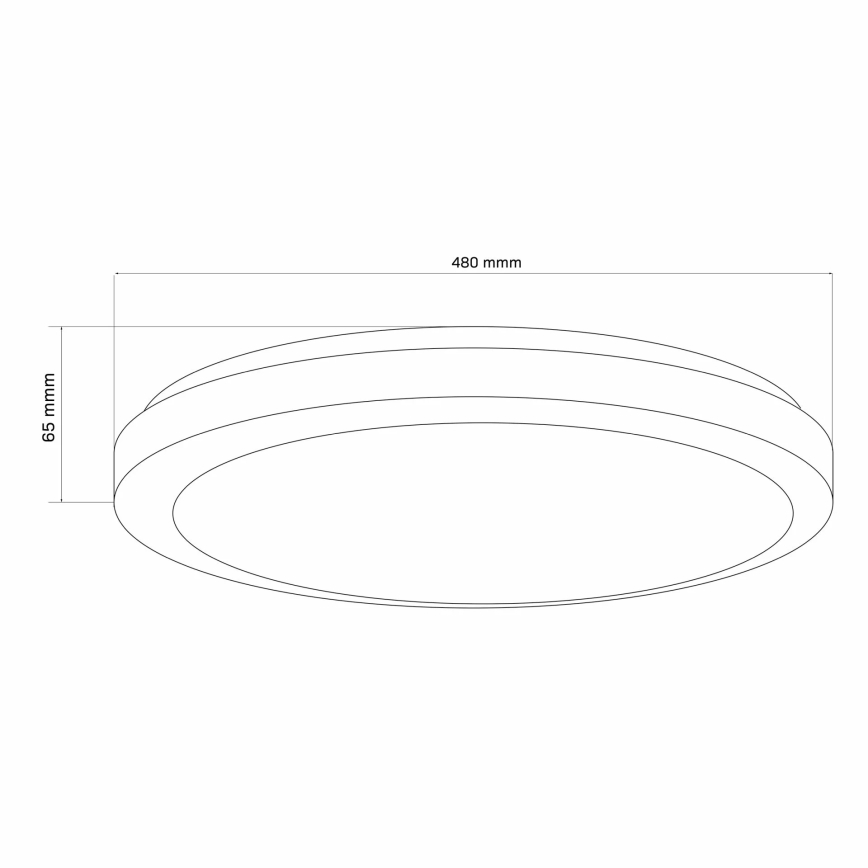 LED Dimbare badkamer plafondverlichting MARIAN LED/72W/230V 3000-6000K IP44 + afstandsbediening