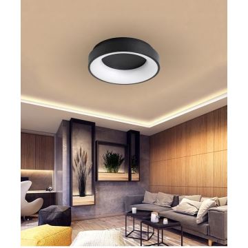 Dimbare LED Plafondlamp NOVA LED/54W/230V 3000-6500K zwart + afstandsbediening