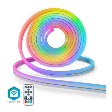 Dimbare LED RGB Strip voor Buiten SmartLife 6m LED/32W/230V Wi-Fi IP65 + afstandsbediening