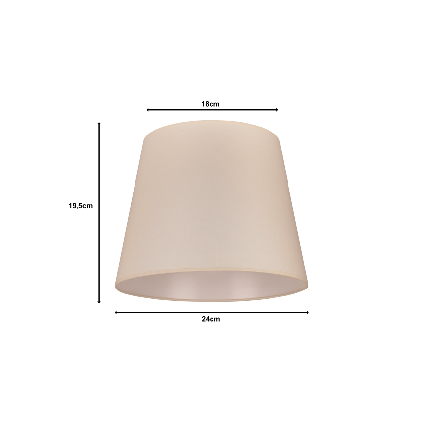 Duolla - Abat-jour CLASSIC M E27 d. 24 cm beige