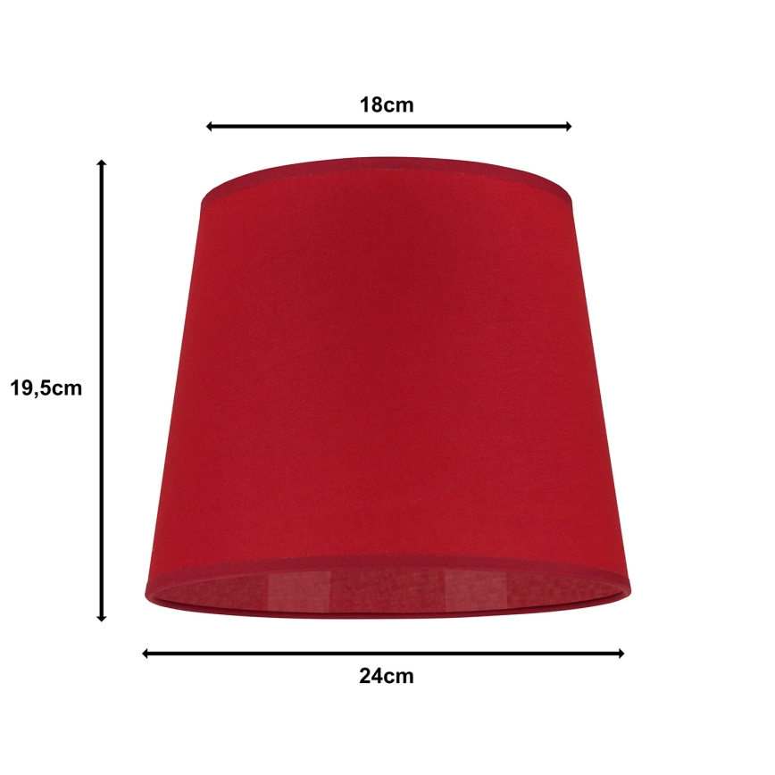 Duolla - Abat-jour CLASSIC M E27 d. 24 cm rouge